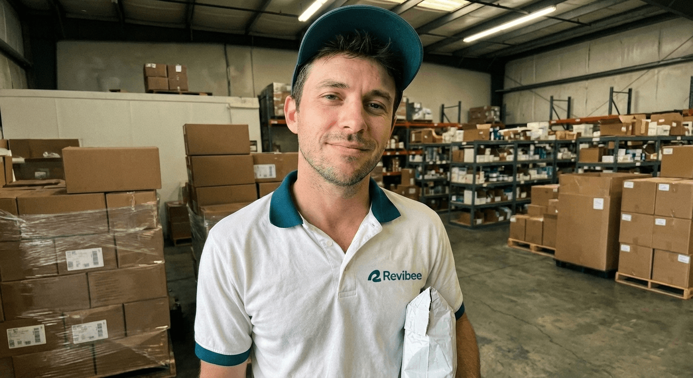 Revibee delivery person