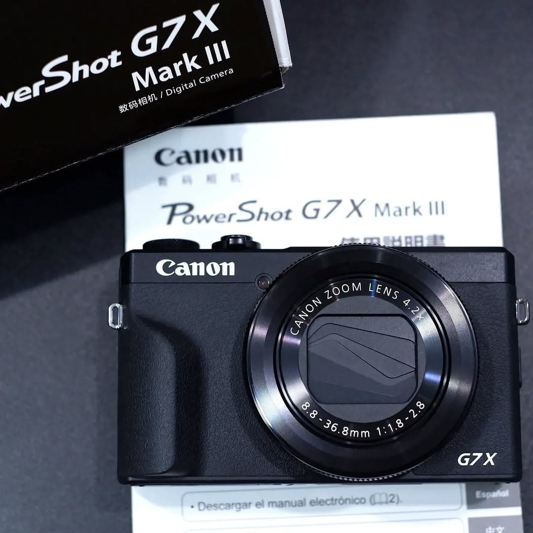 Canon PowerShot G7X Mark lll - Like New - Black - Image 1