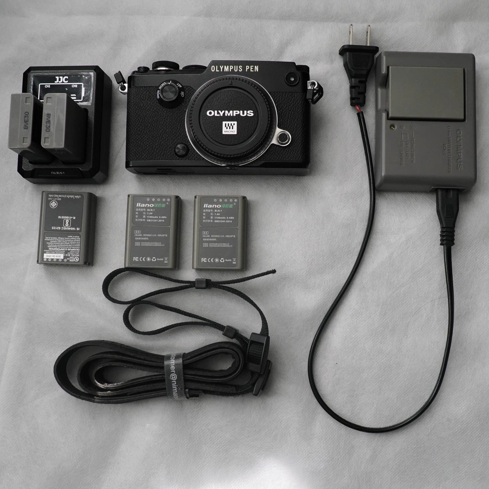 Olympus PEN-F 20.3MP Digital Camera - Black (Body Only) plus accessories - Image 1